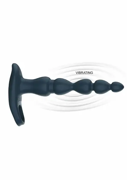 ToyJoy Elixer Vibrating Double Penetrator Flexible Beaded System Black