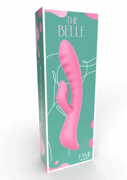 TOYJOY The Belle Rabbit Vibrator Pink Ergonomic Dual-Action Model