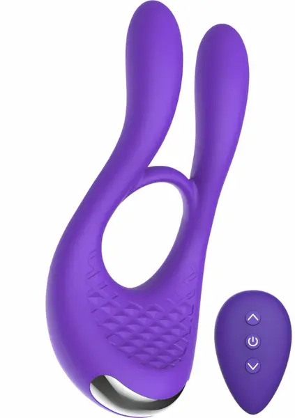 ToyJoy Joy Ride To Paradise Silicone Vibrating Ring with Rabbit Ears