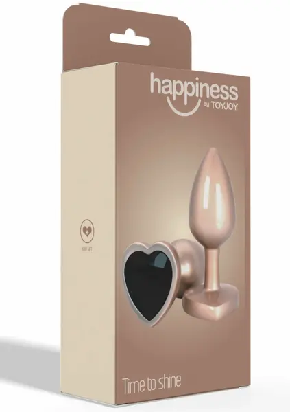 ToyJoy HAPPINESS Time To Shine Plug Heart-Shaped Gem Aluminum Silver S