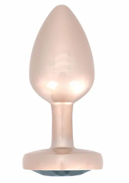 ToyJoy HAPPINESS Time To Shine Plug Heart-Shaped Gem Aluminum Silver S