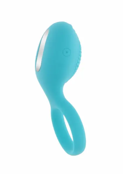 ToyJoy Tickle Brush C-Ring Vibrating Silicone Intimate System Black