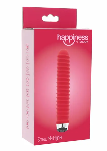 TOYJOY Screw Me Higher Vibrator Pink USB Silicone 7 Modes Splashproof