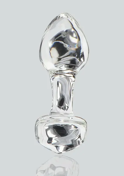 TOYJOY GLASS WORXX Stargazer Glass Plug Medium Clear