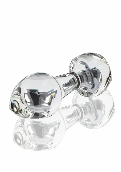 TOYJOY GLASS WORXX Stargazer Glass Plug Medium Clear