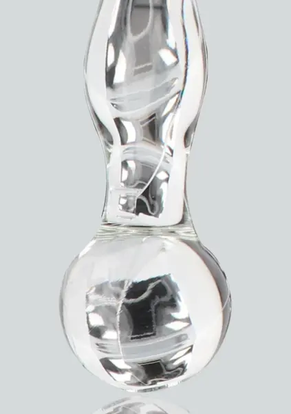 TOYJOY GLASS WORXX Sparkle Wand - Glass Intimate Massager, Wavy Design