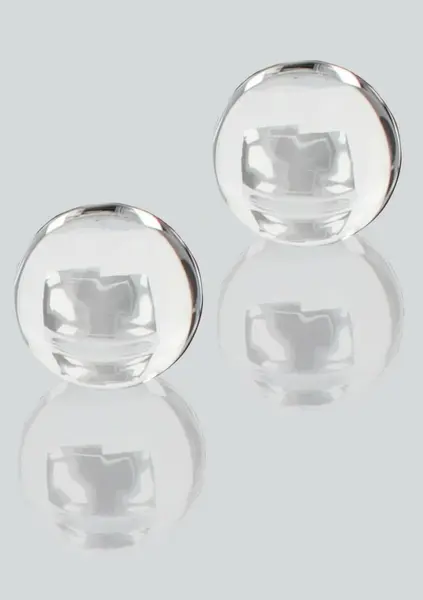 TOYJOY GLASS WORXX Pearl Drops Weighted Kegel Training Balls Glass
