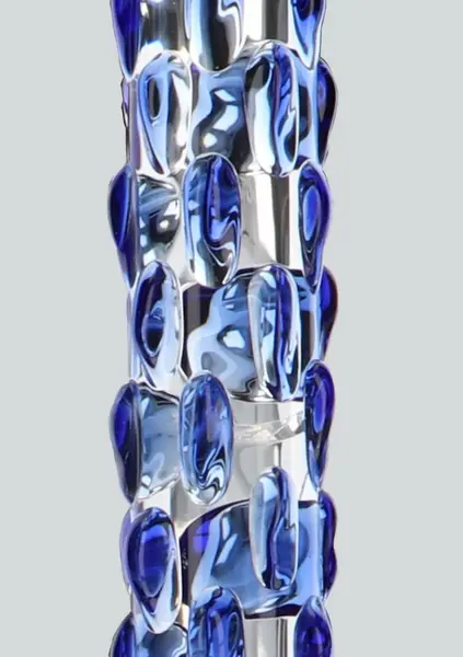 TOYJOY GLASS WORXX Diamond Dazzler Dong Blue Glass Intimate Model