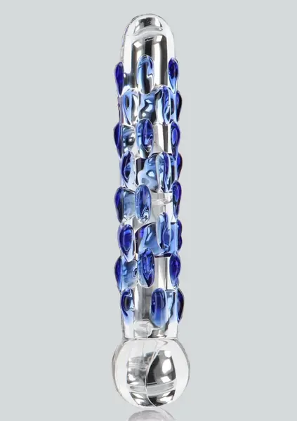 TOYJOY GLASS WORXX Diamond Dazzler Dong Blue Glass Intimate Model