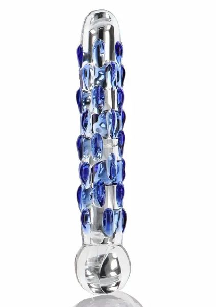 TOYJOY GLASS WORXX Diamond Dazzler Dong Blue Glass Intimate Model