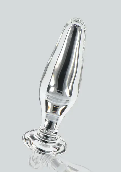 TOYJOY GLASS WORXX Star Sparkler - Glass Plug, Tapered, Clear