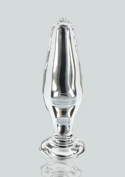 TOYJOY GLASS WORXX Star Sparkler - Glass Plug, Tapered, Clear