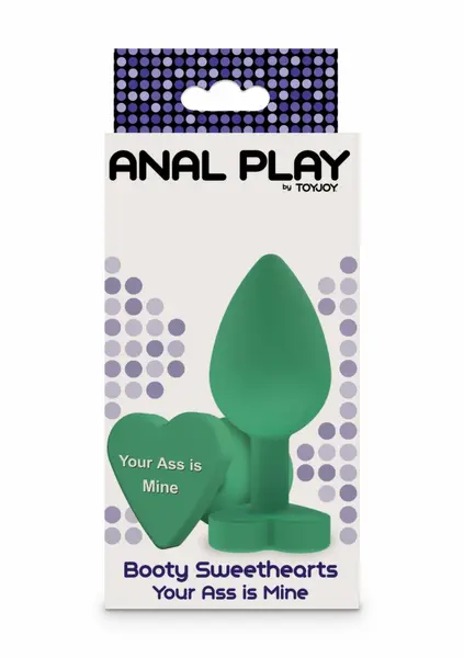 ToyJoy Booty Sweethearts Silicone Plug Heart Base Black Medium