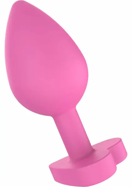 ToyJoy Booty Sweethearts Silicone Plug Heart Base Let's F*ck Black