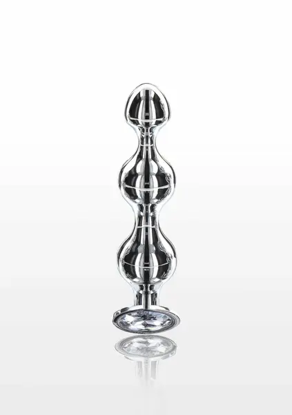 TOYJOY Diamond Star Beads Medium Aluminium Plug with Silver Jewel