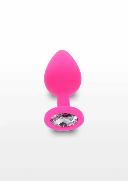 TOYJOY Diamond Booty Jewel Medium Silicone Plug with Gem Accent