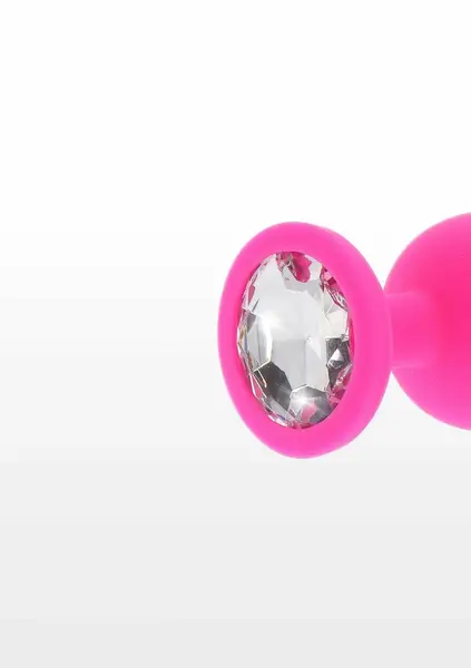 TOYJOY Diamond Booty Jewel Medium Silicone Plug with Gem Accent