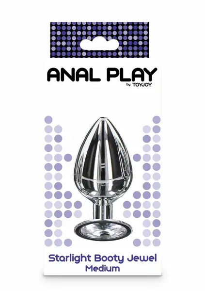 TOYJOY Starlight Booty Jewel Medium Aluminium Plug with Gemstone Accent