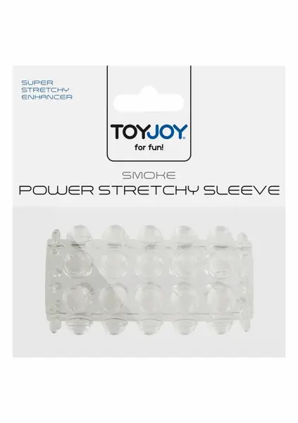 TOYJOY Power Stretchy Sleeve Transparent TPE Dual-Action Enhancer
