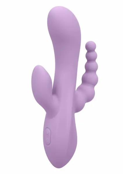 CalExotics Bend & Hold Triple Rumbler fleksibilni vibrirajući masažer, silikon, crni