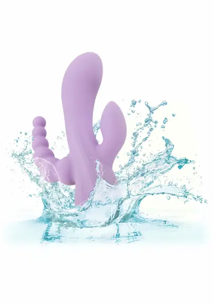 CalExotics Bend & Hold Triple Rumbler fleksibilni vibrirajući masažer, silikon, crni