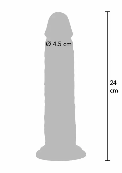 ToyJoy Foreskin Dong vibrirajući silikonski dildo 24 cm dvostruke gustine sa daljinskim upravljačem