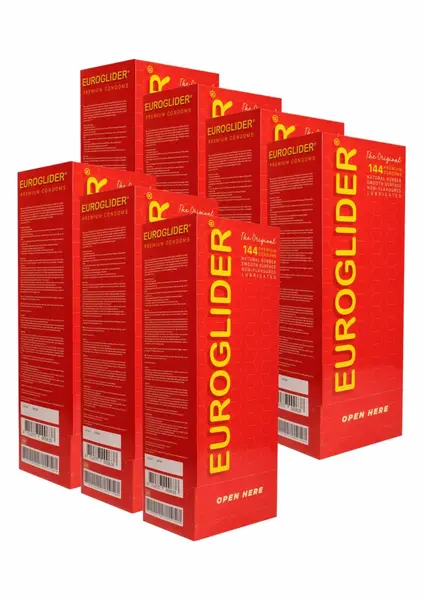 Euroglider kondomi 1008 komada, standardna veličina, lubrikovani, providni