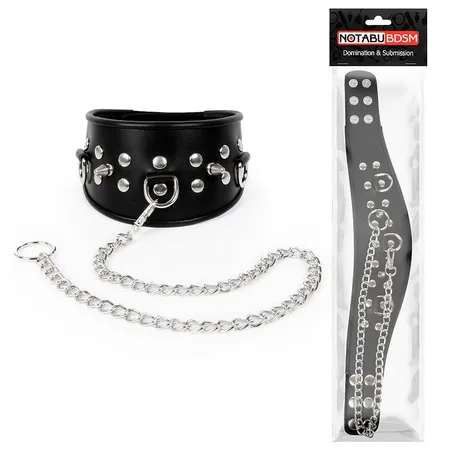 Ogrlica kožacvet Crna