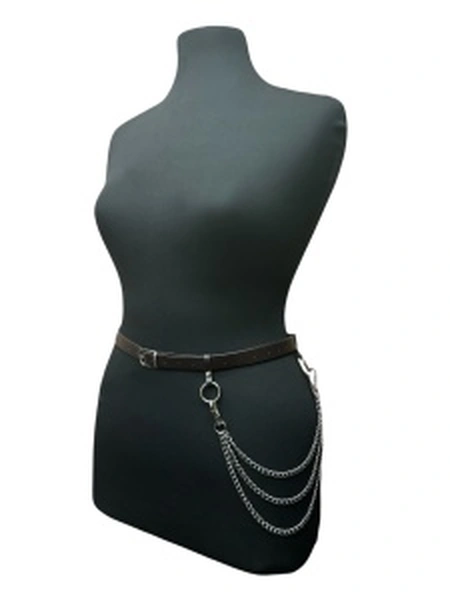 Kožni smeđi kaiš sexi Arsenal sa lancem