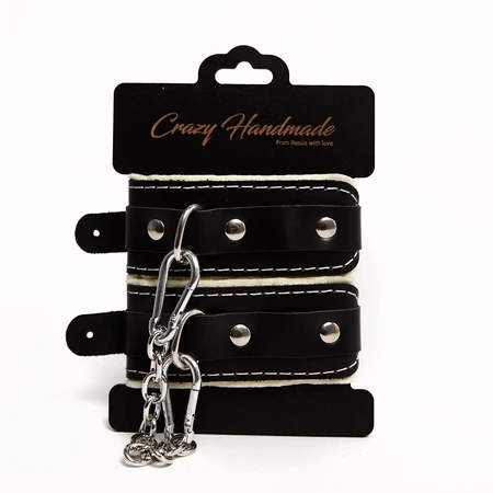 Lisice zaobljene sa mekom bež oblogom