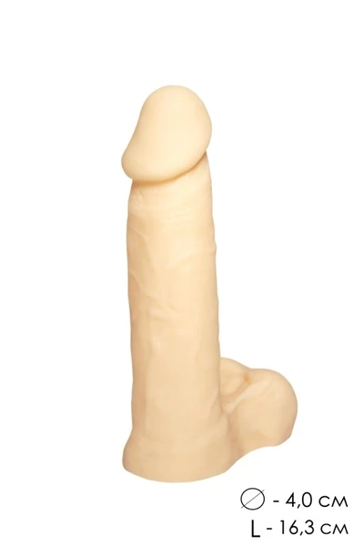 Dildo šuplji telesni l 163mm D 40mm art. 100-02 BU SB