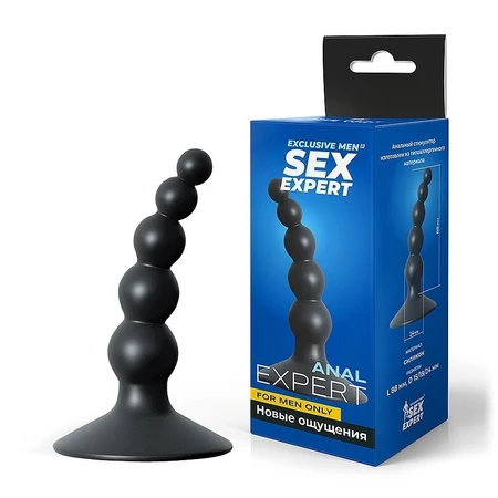 Glavčina analna boja crna, l 98 mm d 15k18k24 mm art. SEM-55045