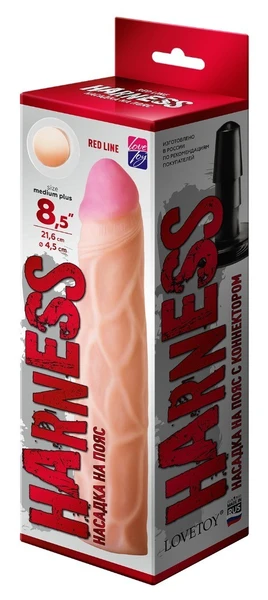 Priključak za Harness Strapon sa konektorom Red Line l 216MM, d 45mm, art. 840903