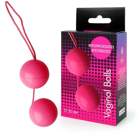Vaginalni Balls loptice roze d 35 mm, Težina 50 g art. EE-10097 P