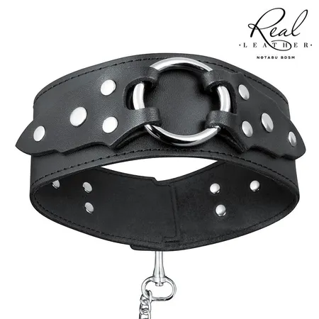 Ogrlica kožacvet Crna