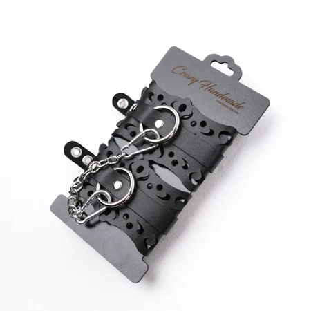 Lisice od crne kože sa uzorcima