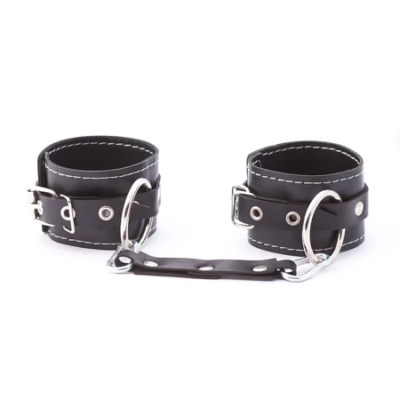 Dvoslojni okovi od prave kože sa belim šavovima