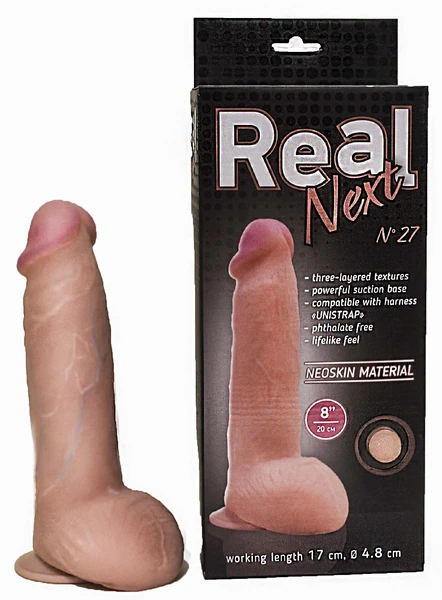 Dildo Real Nekt № 27 na usisnoj čaši, l 170 mm d 48 mm art. 562703