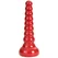 Rebrasta analna čaura Red Boi Anal Vand Butt Plug-21,3 cm