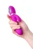 Jos Joli vibrator sa klitorisnim stimulatorom, sa VOV režimom, silikon, ljubičasta, 19,6 cm