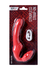 Black Red bi TOIFA bezremni strapon sa vibracijama, silikon, crvena, 35 cm