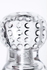 Masturbator nerealan Lingam bi TOIFA Rashmi, TPE, transparentan, 15,5 cm