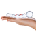 Zakrivljeni prozirni falus Beaded Dildo