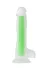 Dildo, sjaj u mraku, Beiond bi Toifa, Vade Glov, silikon, providan, 20 cm