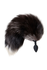 Analna čaura sa repom crne lisice Popo Pleasure bi TOIFA, s, silikon, Crna, 45 cm, Ø 2,7 s