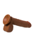 Realstick Elite Mulatto realistični vibrator, braon, 16 cm
