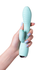 Vibrator sa klitoralnim stimulatorom i uvulom, Joss Milo, silikon, cijan, 20 cm