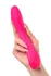 Jos Tvig nerealni vibrator, 5 načina vibracije, silikon, ružičasta, 20,5 cm, Ø 3,4 cm