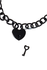 Parti Hard Embrace Crna ogrlica