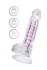 Flexibilni dildo a-Tois Paret, TPE, prozirni, 18 cm